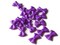 16 26mm Purple Bow Beads Plastic Beads Bow Knot Beads Acrylic Beads Big Beads